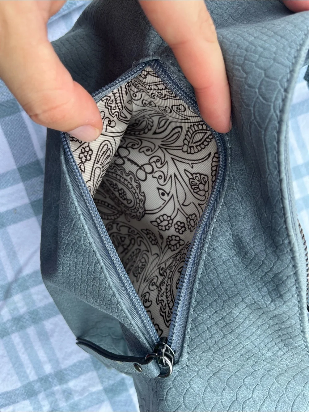 Women’s Slate Blue Shoulder Bag